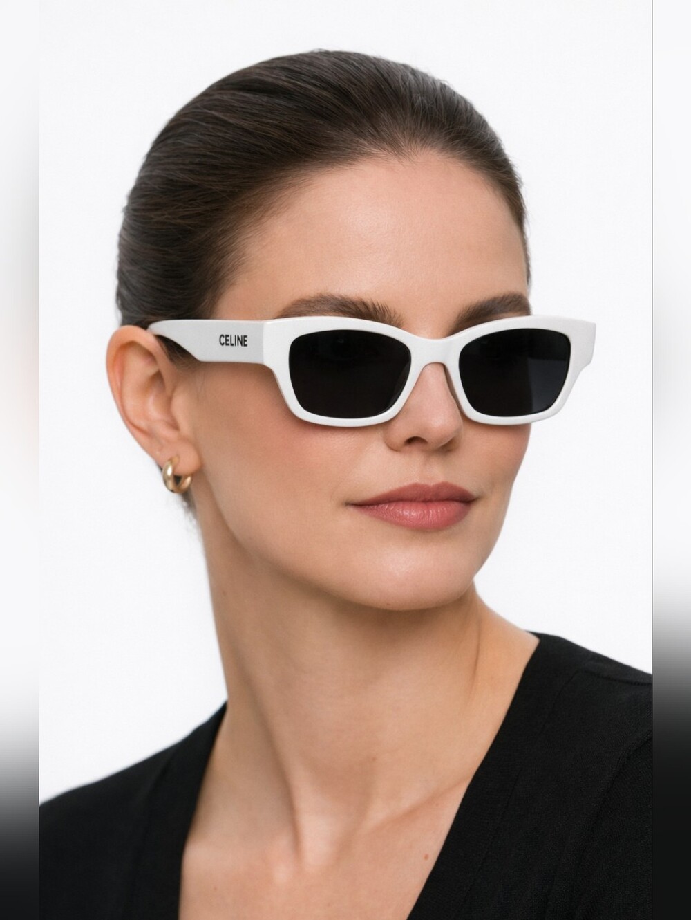 Celine CL40197U White Frame Sunglasses 54 18 145mm with Case